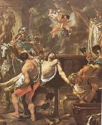 LE BRUN, Charles The Martyrdom of St John the Evangelist at the Porta Latina (mk08) Spain oil painting artist
